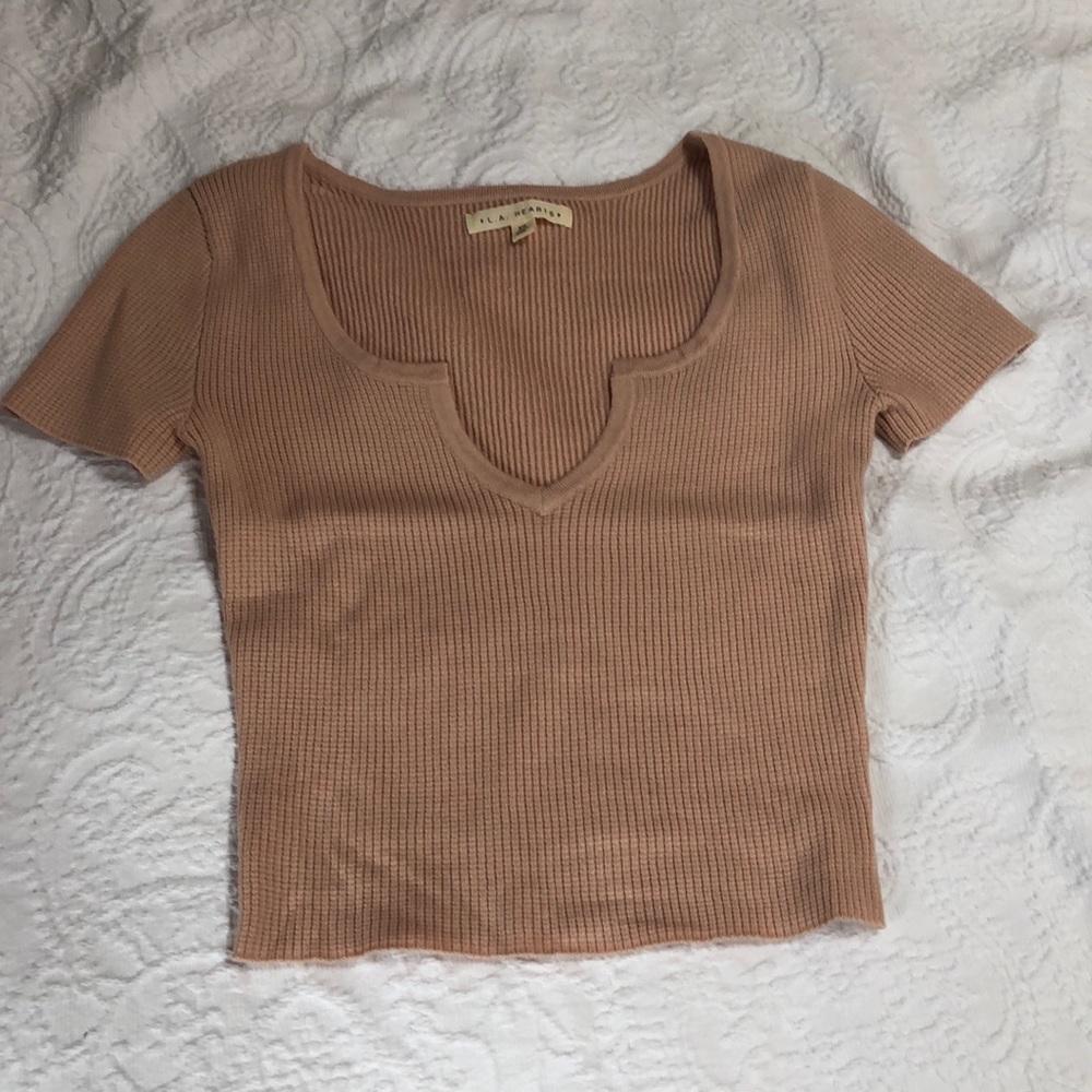 super cute light pink top